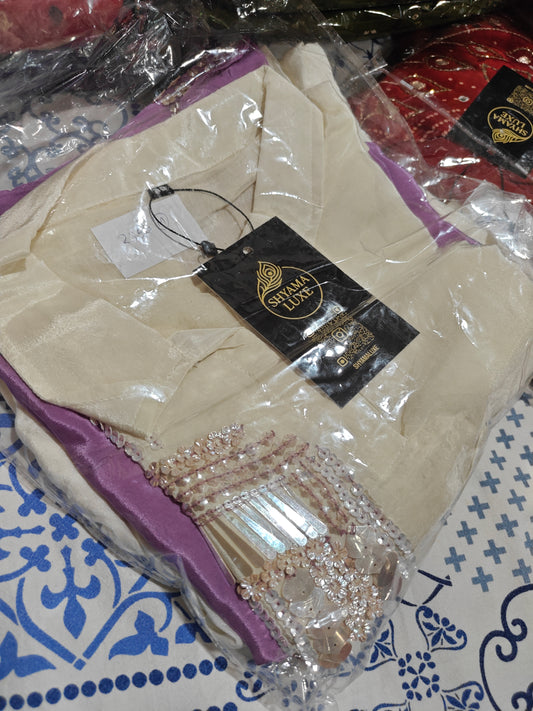 White violet coord set