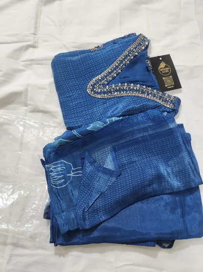 Blue shimmery 3 piece suit